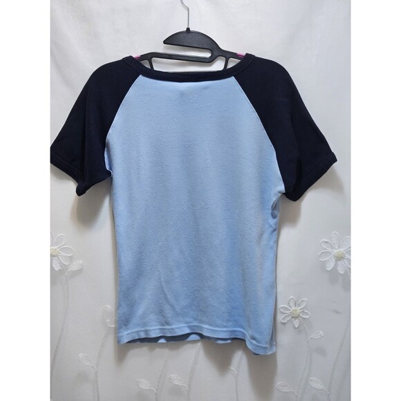 Fox Womens One Size Blue Shirt Amsterdam Holland Vintage Souvenir Travel Raglan - Picture 11 of 14